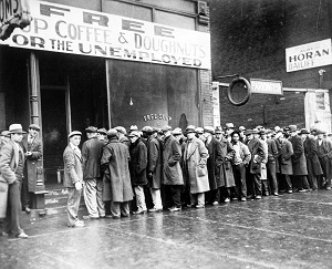 Comedor social durante la Gran Depresión